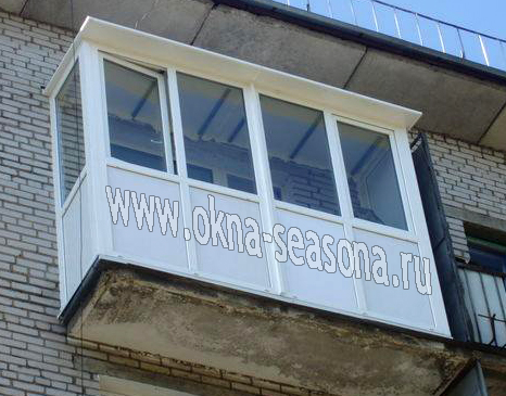 тёплое остекления балконов в хрущёвке пвх