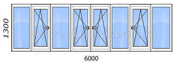 остекление лоджии 6 метров