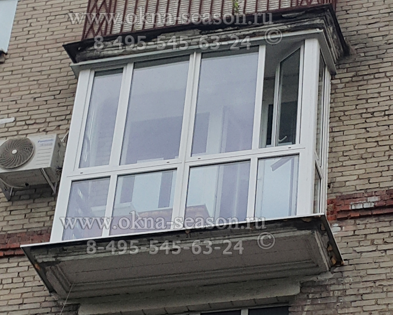 французкое остекление на балконе в сталинской доме