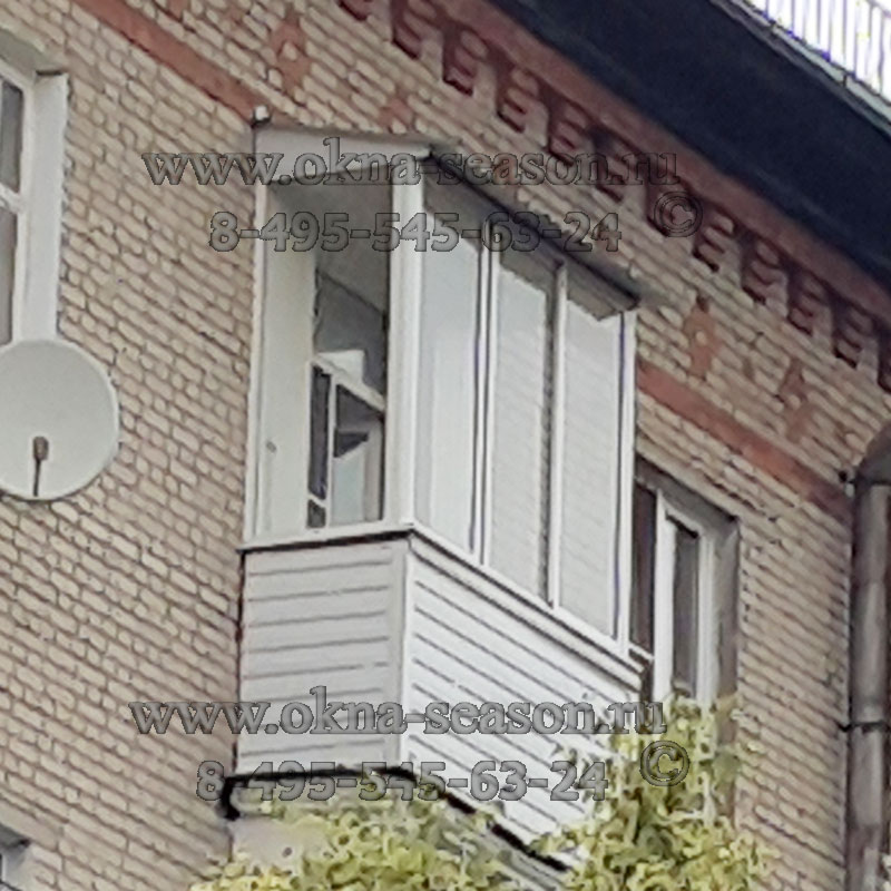 сталинский балкон с крышей 